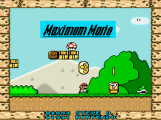 Maximum Mario Quest Demo Title Screen